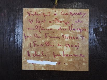 DUHAUT (XXe).
Paire de panneaux ovales en...