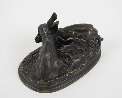 Pierre-Jules MÈNE (1810-1879) :
Les deux...