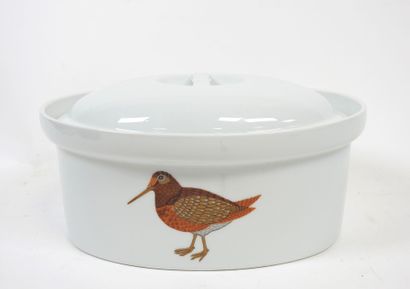 Terrine ovale en porcelaine modèle Sologne...