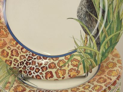 GIEN.
Onze assiettes en porcelaine à décor...