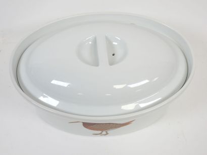 Terrine ovale en porcelaine modèle Sologne...