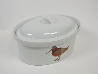 Terrine ovale en porcelaine modèle Sologne...