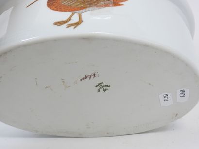 Terrine ovale en porcelaine modèle Sologne...