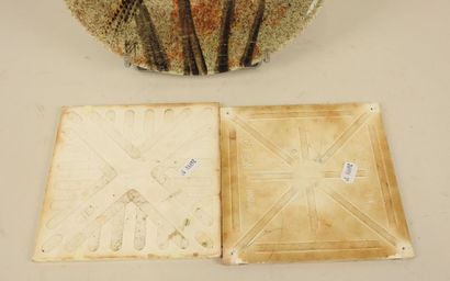 Assiette en faïence à décor d'un faisan.
Diam.:...