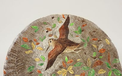 GIEN, Jean BERTHOLLE (1909-1996).
Assiette...