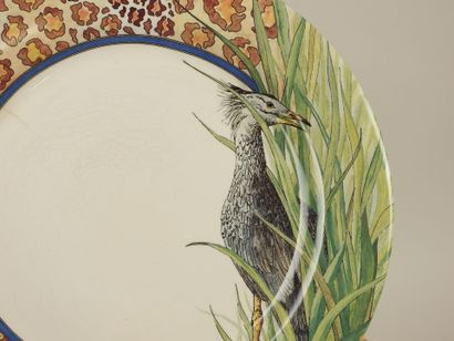 GIEN.
Onze assiettes en porcelaine à décor...