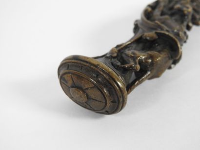 Sceau à cacheter en bronze représentant un...