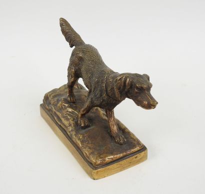D. MOTTE (XXe).
Chien à l'arrêt.
Sujet en...
