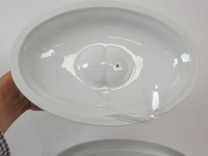 Terrine ovale en porcelaine modèle Sologne...