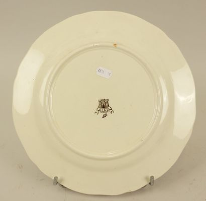 GIEN, Jean BERTHOLLE (1909-1996).
Assiette...