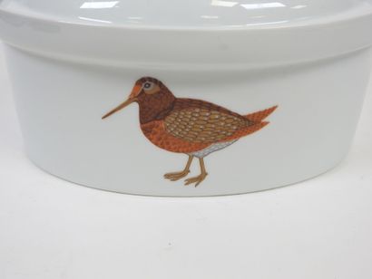 Terrine ovale en porcelaine modèle Sologne...