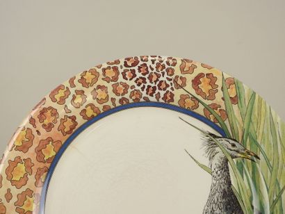 GIEN.
Onze assiettes en porcelaine à décor...