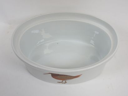 Terrine ovale en porcelaine modèle Sologne...