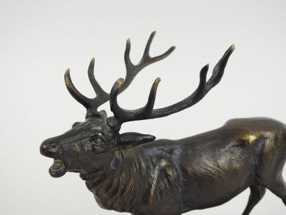 École du XXe.
Cerf bramant.
Sujet en régule...