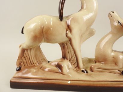 Charles LEMANCEAU (1905-1980).
Les antilopes.
Groupe...