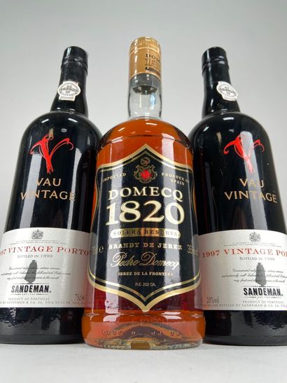 PORTO. Sandeman. Vau Vintage. 1997. 2 bt.
BRANDY...