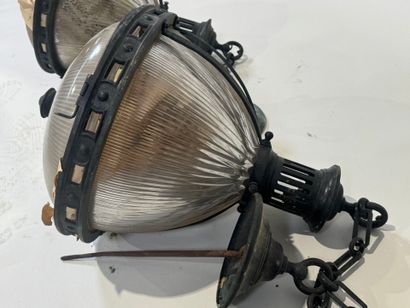 Paire de suspensions d'extérieur en métal...