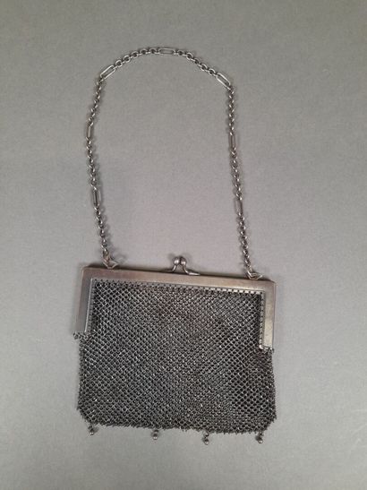 Lot including : 
- Black cut velvet evening...