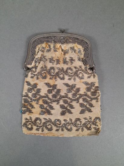 Set of three purses and a small macramé bag...