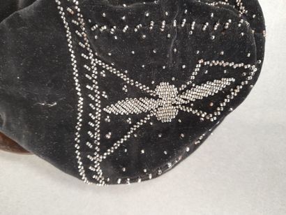 Set of three cut velvet bags adorned with...