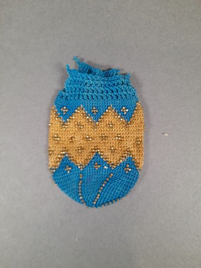 Set of three purses and a small macramé bag...