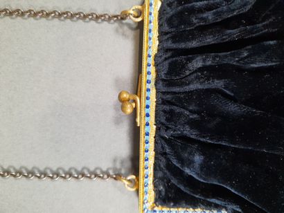 Set of three cut velvet bags adorned with...