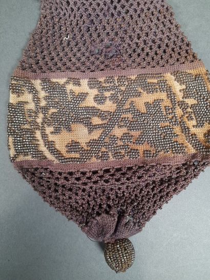 Set of three purses and a small macramé bag...