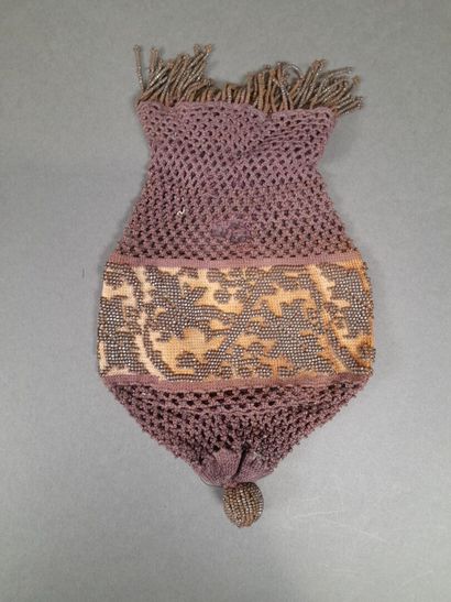 Set of three purses and a small macramé bag...