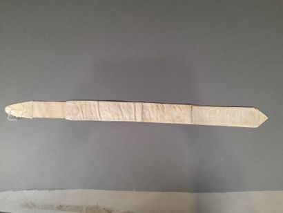 Cotton and silk gauze suspender decorated...