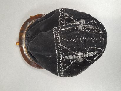 Set of three cut velvet bags adorned with...