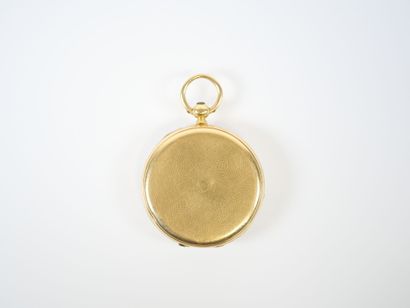 Collar watch in 18K yellow gold, mechanical...
