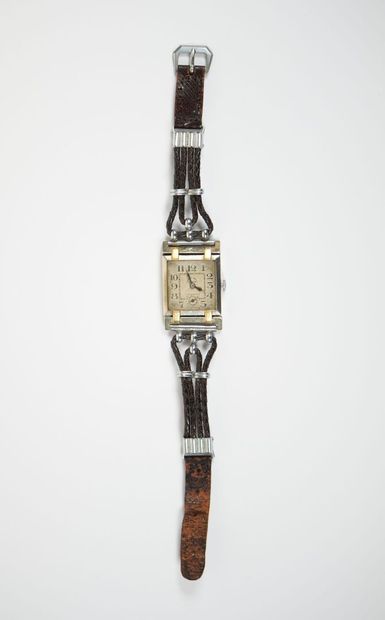 MONDIAL WATCH, Geneva.
Wristwatch in 18K...