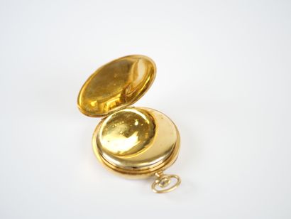 18K yellow gold gousset watch, mechanical...