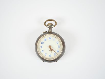 Steel collar watch, mechanical movement with...