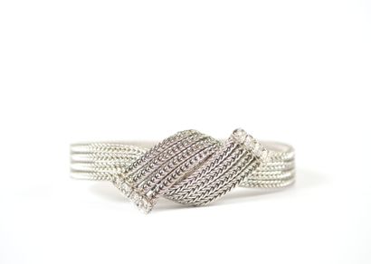 UTI.
Ladies' jewelry watch, 18K white gold...