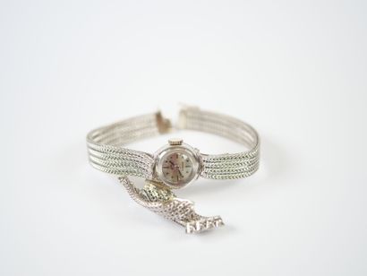 UTI.
Ladies' jewelry watch, 18K white gold...