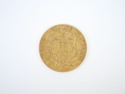 20 franc gold coin, Ceres, 1851 A.