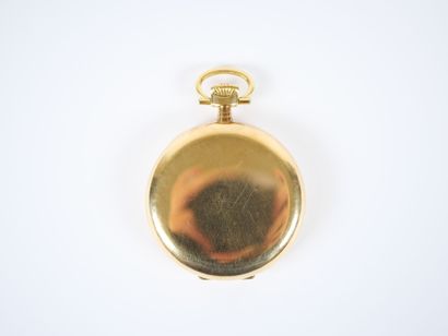 LIP.
18K yellow gold gousset watch, mechanical...