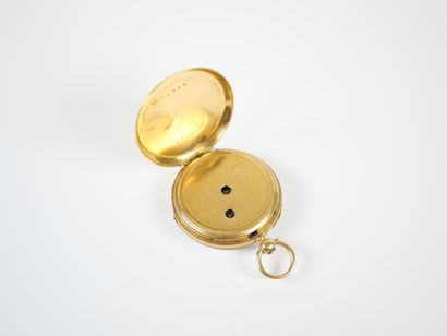 Collar watch in 18K yellow gold, mechanical...