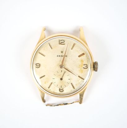 ZENITH.
Men's wristwatch case in 18K yellow...