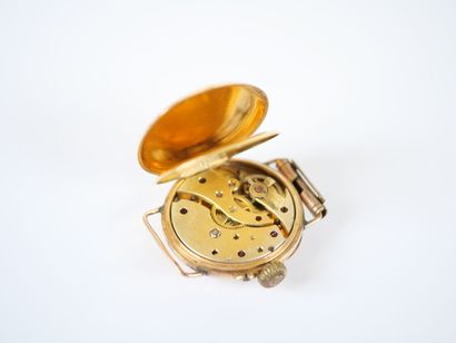 Probably a collar watch converted into a...