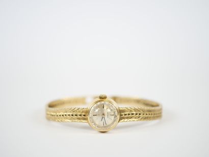 OMEGA.
Ladies' watch, circular case and stylized...