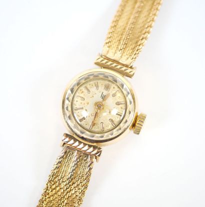 LIP. 
Ladies' watch, circular case and bracelet...
