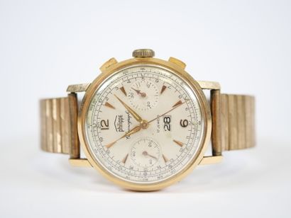 PHILIPPE.
Men's chronograph watch, circular...