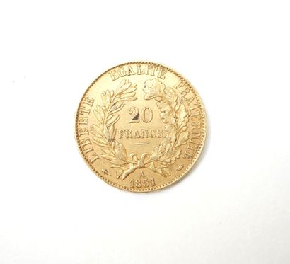 20 franc gold coin, Ceres, 1851A.