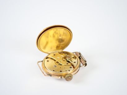 Probably a collar watch converted into a...