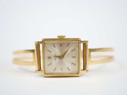 ZENITH. 
Ladies' wristwatch, square steel...