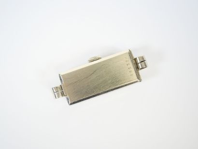 Rectangular ladies' wristwatch case in 18K...