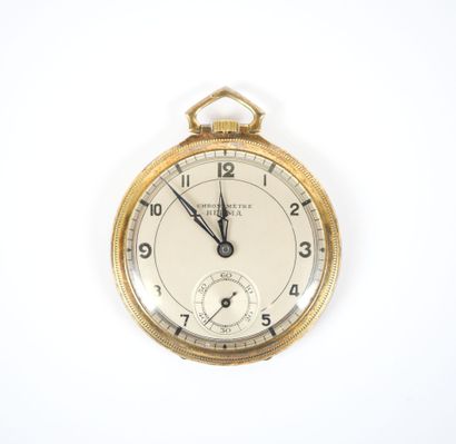 HERMA CHRONOMETER.
Gilt silver pocket watch,...