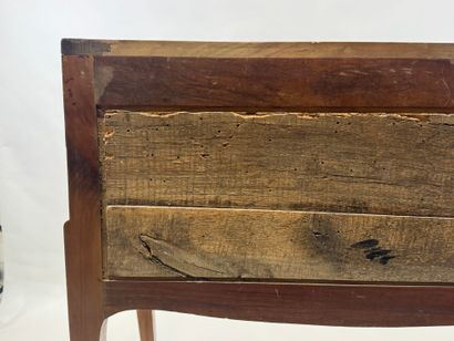 Sloping desk in cherrywood, the upper part...